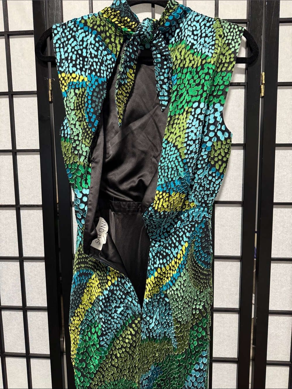 SALONI Fleur Dot Print Dress – Size 4 | MSRP $950 | Rent the Runway - Picture 12 of 13